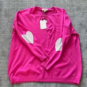 NWT Pink studded sweater
